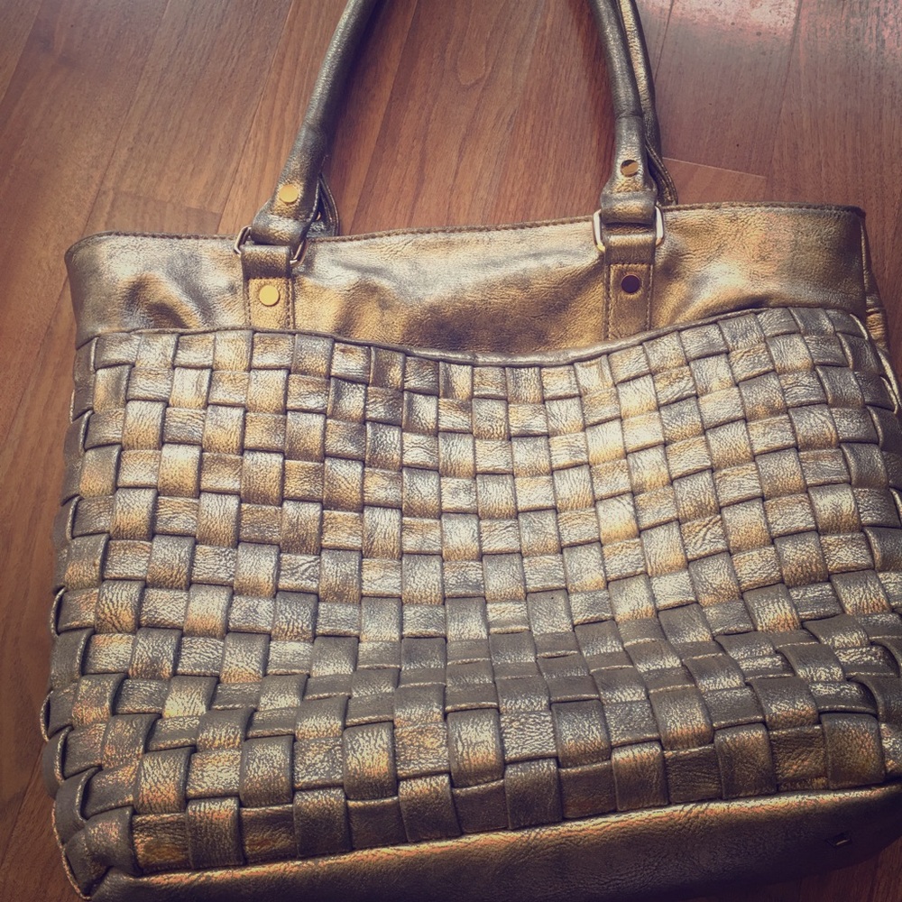 Neiman Marcus gold bag